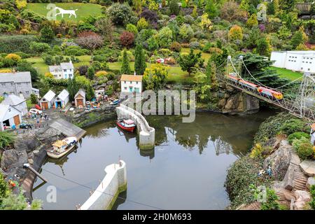 Der Hafen von Babbacombe Model Village, Babbacombe, Torquay, Devon, England, VEREINIGTES KÖNIGREICH Stockfoto