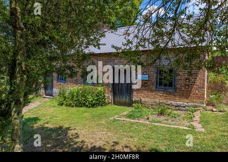 Blountville, Tennessee, USA - 14. August 2021: Sklavenviertel, erbaut von William Deery für seine Sklaven in den frühen 1800er Jahren. Stockfoto