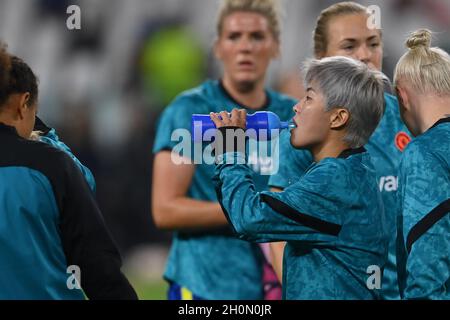 Turin, Italien. 13. Oktober 2021. Während der UEFA Womens Champions League Gruppenphase 2 Runde Fußballspiel zwischen Juventus und Chelsea im Allianz Stadium in Turin, Italien Quelle: SPP Sport Press Foto. /Alamy Live News Stockfoto