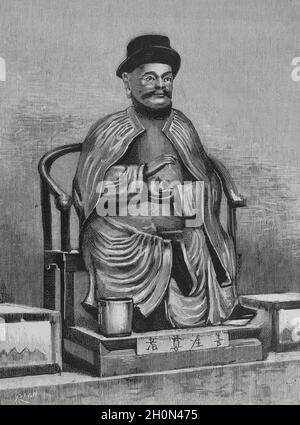 Marco Polo (c. 1254-1324). Venezianischer Kaufmann und Abenteurer. Er reiste von Europa nach Asien (1271-1295) und blieb für siebzehn von ihnen in China Stockfoto