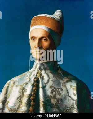 Doge Leonardo Loredan, 75. doge der venezianischen Republik von 1501 bis 1521. Porträt des italienischen Renaissance-Malers Giovanni Bellini (c. 1430-15 Stockfoto