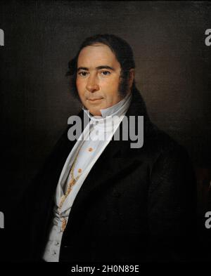 Rafael Tegeo (1798-1856). Spanischer Maler. Pedro Martinez. Öl auf Leinwand, 1839. Museum der Romantik. Madrid, Spanien. Stockfoto