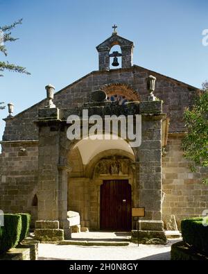 Spanien, Galicien, Provinz La Coruña, Noia. Kirche Santa Maria la Corso. Es wurde an der Stelle einer alten romanischen Kirche von Berenguel Landoira (1 Stockfoto