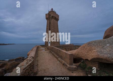 PHARE de Ploumanac’h Stockfoto