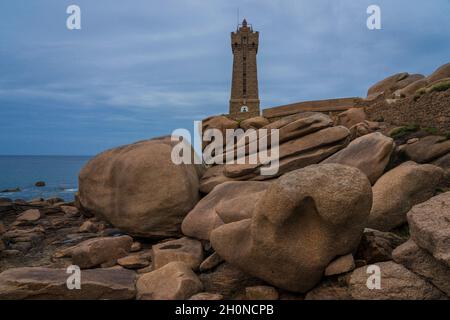 PHARE de Ploumanac’h Stockfoto