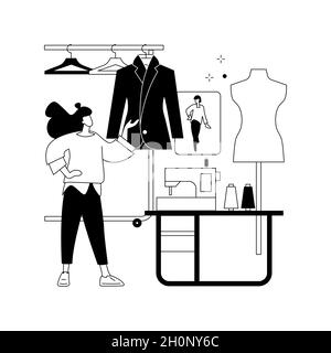 Mode-Design abstrakte Konzept Vektor Illustration. Stock Vektor