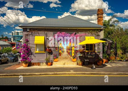 Brisbane, Queensland, Australien - Kunstwerke rund um den Vorort West End Stockfoto