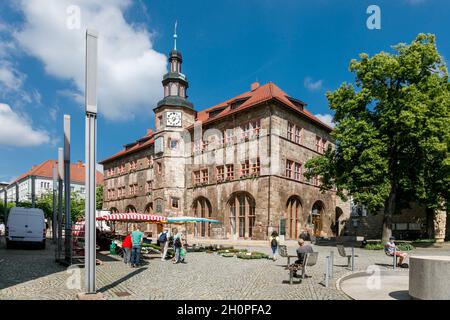 Nordhausener Rathaus auf dem Markt Stockfoto