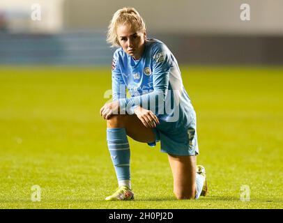 Manchester, England, 13. Oktober 2021. Alex Greenwood von Manchester City während des Spiels des FA Women's Continental League Cup im Academy Stadium, Manchester. Bildnachweis sollte lauten: Andrew Yates / Sportimage Stockfoto