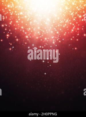 Glitzernder festlicher Hintergrund für Jubiläum, Neujahr, Erfolg, Weihnachtsfeiern Stockfoto