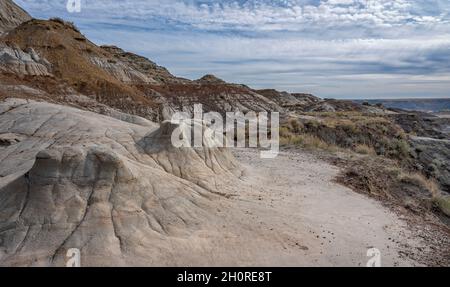 Horse Thief Canyon im Red Deer River Valley in der Nähe von Drumheller, Alberta, Kanada Stockfoto