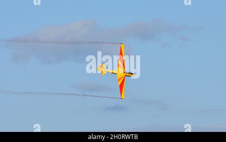 Lunak LF-107 Gleitschirm CK-0927 im Flug. Stockfoto