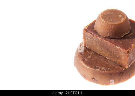 Panaela - Zuckerrohr harte Melasse oder Jagery und Zucker Stockfoto