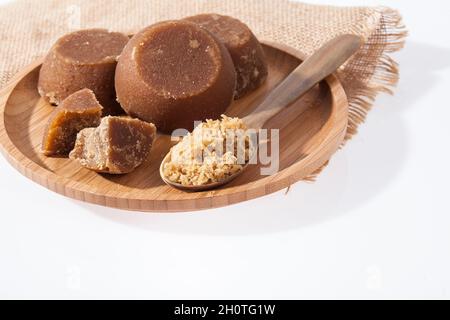 Panaela - Zuckerrohr harte Melasse oder Jagery und Zucker Stockfoto