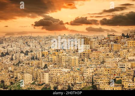 Wohnkomplex in der Altstadt von amman in jordanien Stockfoto