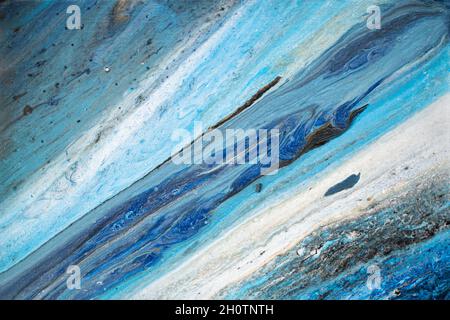 Abstrakte Acryl Kunst Textur. Moderne Farbkunstwerk Stockfoto