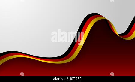 EPS10 Vector Patriotischer Hintergrund mit den Farben der Flagge Deutschlands. Ein Element der Wirkung für die Verwendung, die Sie daraus machen möchten. Stock Vektor