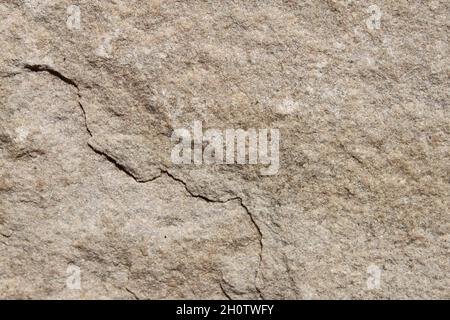 Nahaufnahme einer Sandsteinoberfläche Stockfoto