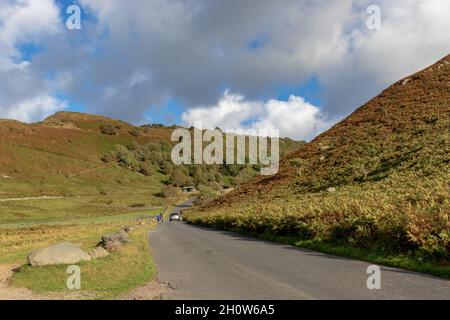 Lynton Devon, Großbritannien:29. September 2021:The Valley of Rocks in der Nähe von Lynton, Devon im Exmoor National Park. Stockfoto