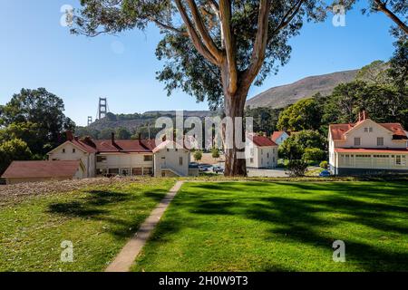 Morgen von Cavallo Point Stockfoto