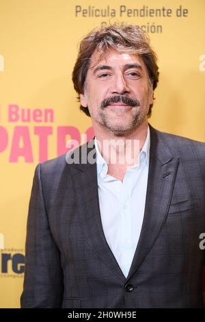 Madrid, Spanien. , . Javier Bardem nimmt am 14. Oktober 2021 an der Premiere von „El Buen Patron (The Good Boss)“ im Callao Cinema in Madrid Teil. Quelle: MPG/Alamy Live News Stockfoto