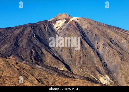 Der Teide-Gipfel auf Teneriffa Stockfoto