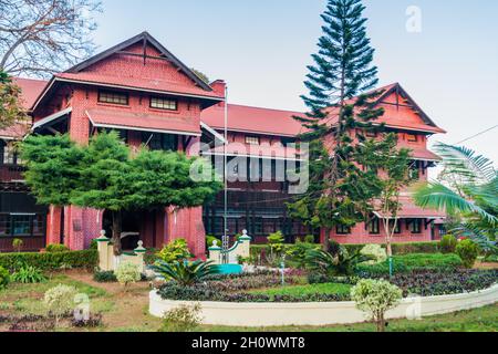 Kolonialgebäude in Pyin Oo Lwin, Myanmar Stockfoto