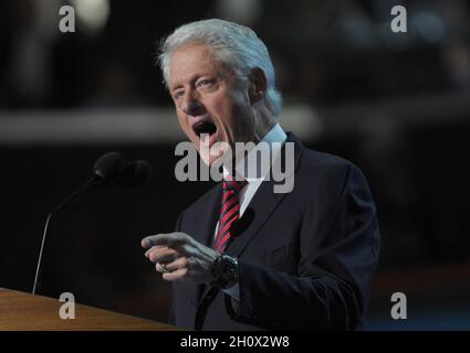 Charlotte, Vereinigte Staaten Von Amerika. September 2012. CHARLOTTE, NC - 5. SEPTEMBER: Bill Clinton während der 2012 Democratic National Convention im Time Warner Center am 5. September 2012 in Charlotte, North Carolina Menschen: Bill Clinton Kredit: Storms Media Group/Alamy Live News Stockfoto