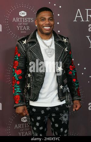 13. Oktober 2021, Nashville, Tennessee, USA: Sängerin Nelly nimmt am 2021 13. Oktober 2021 an den CMT Artists of the Year im Schermerhorn Symphony Center in Nashville, Tennessee, Teil. (Bild: © Debby Wong/ZUMA Press Wire) Stockfoto
