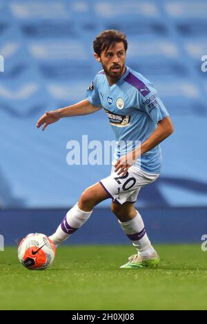 Von Manchester City Bernardo Silva während der Premier League Match an der Etihad Stadium, Manchester. Stockfoto