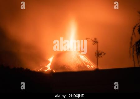 Vulkanausbruch, La Palma, Kanarische Inseln, Spanien Stockfoto