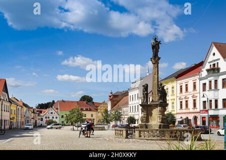 Město Planá U Mariánských Lázní, Západní Čechy, Ceska republika / Plana Stadt in der Nähe von Marianske lazne, Westböhmen, Tschechische republik Stockfoto