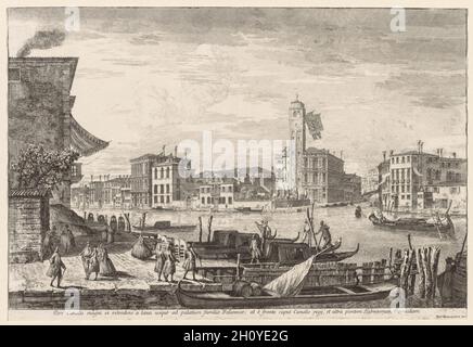 Ansichten von Venedig: Cannaregio, 1741. Michele Marieschi (Italienisch, 1710-1743). Ätzen; Stockfoto