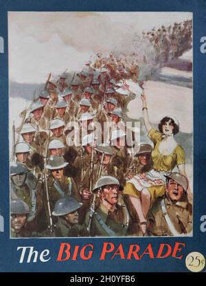 JOHN GILBERT RENEE ADOREE KARL DANE und TOM O'BRIEN in DER GROSSEN PARADE 1925 Regisseur KÖNIG VIDOR Geschichte Laurence Stallings Metro Goldwyn Mayer Stockfoto