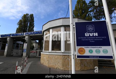 Stresovice, Prag. Oktober 2021. Zentrales Militärkrankenhaus in Stresovice, Prag, Tschechische Republik, 15. Oktober 2021. Kredit: Michal Krumphanzl/CTK Foto/Alamy Live Nachrichten Stockfoto