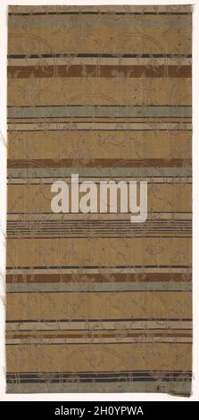 Textile Fragment, 1800. Japan, 19. Seide; Durchschnitt: 27 x 12,7 cm (10 5/8 x 5 in.). Stockfoto