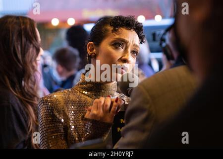 San Rafael, USA. Oktober 2021. Ruth Negga nimmt an der Vorführung von „Passing“ während des Mill Valley Film Festivals 2021 im Smith Rafael Film Center am 14. Oktober 2021 in San Rafael, Kalifornien, Teil. Photo by Tracie/PictureHappyPhotos/imageSPACE/Sipa USA Credit: SIPA USA/Alamy Live News Stockfoto