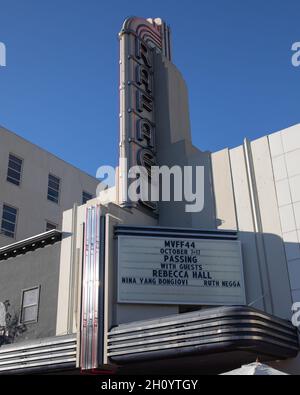 San Rafael, USA. Oktober 2021. Atmosphäre bei der Vorführung von „Passing“ während des Mill Valley Film Festivals 2021 im Smith Rafael Film Center am 14. Oktober 2021 in San Rafael, Kalifornien. Photo by Tracie/PictureHappyPhotos/imageSPACE/Sipa USA Credit: SIPA USA/Alamy Live News Stockfoto