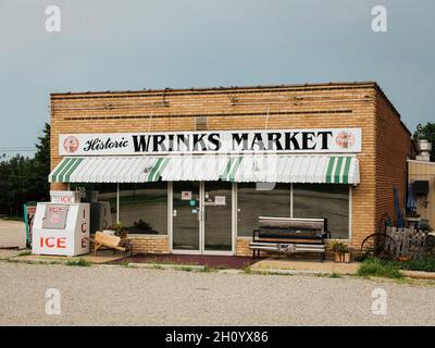 Wrinks Market, an der Route 66 in Lebanon, Missouri Stockfoto