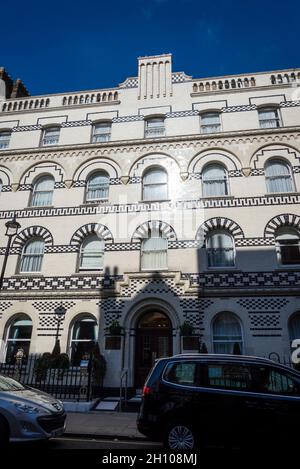 Langham Court Hotel, Langham St, Marylebone, London, England, VEREINIGTES KÖNIGREICH Stockfoto