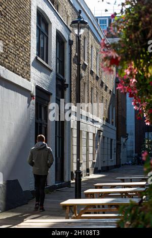 Middleton Place, eine schmale Gasse in Marylebone, London, England, Großbritannien Stockfoto