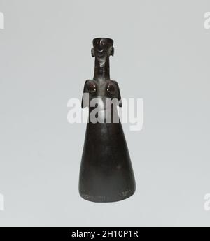 Snuff Container, 1800er-1900er. Afrika, Südafrika, Lesotho, South Sotho Hersteller. Horn und Holz; insgesamt 10.8 cm (4 1/4 in.). Stockfoto