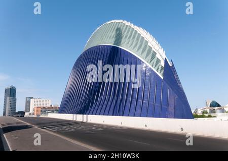 L'Àgora-Gebäude (2009). Stadt der Künste und Wissenschaften. Entworfen von Santiago Calatrava und Félix Candela. València. Spanien Stockfoto