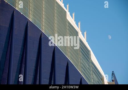 L'Àgora-Gebäude (2009). Stadt der Künste und Wissenschaften. Entworfen von Santiago Calatrava und Félix Candela. València. Spanien Stockfoto