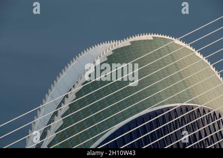 L'Àgora-Gebäude (2009). Stadt der Künste und Wissenschaften. Entworfen von Santiago Calatrava und Félix Candela. València. Spanien Stockfoto