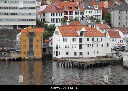 Bergen, Norwegen - 13. Jun 2012: Knut-Knutsen-Gebäude Stockfoto