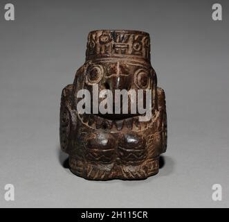 Bird-Shaped Container, 500-900. Peru, Wari Stil (500-900). Holz; gesamt: 8,4 cm (3 5/16 in.). Stockfoto