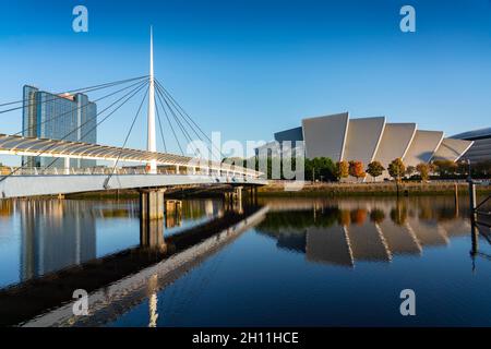 Glasgow, Schottland, Großbritannien. Oktober 2021. Allgemeine Ansichten zum Aufbau der UN-Klimakonferenz COP26, die vom 31. Oktober in Glasgow stattfinden wird. PIC; Scottish Event Campus SEC ist der Veranstaltungsort der UN-Klimakonferenz. Iain Masterton/Alamy Live News. Stockfoto