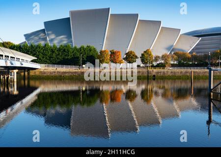 Glasgow, Schottland, Großbritannien. Oktober 2021. Allgemeine Ansichten zum Aufbau der UN-Klimakonferenz COP26, die vom 31. Oktober in Glasgow stattfinden wird. PIC; Scottish Event Campus SEC ist der Veranstaltungsort der UN-Klimakonferenz. Iain Masterton/Alamy Live News. Stockfoto