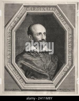 Kardinal Guido Bentivoglio, Apostolischer Nuntius am Hof von Louis XIII Jean Morin (Französisch, 1600-1650). Ätzen; Stockfoto